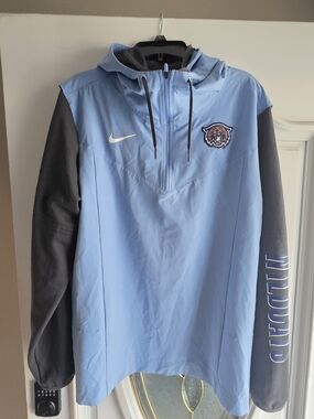 VILLANOVA Nike Light Blue and Grey Hooded Windbreaker
